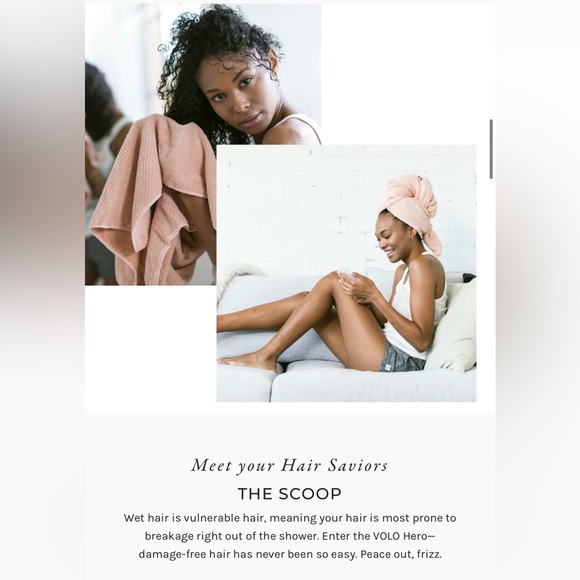 NEW VOLO Hero Hair Towel, Scrunchie & Headband Set w/Fekkai Hair Mask - Picture 7 of 16